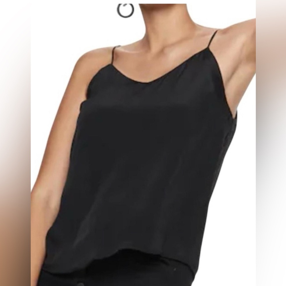 J Crew Women's Black Spaghetti Strap‎ Top